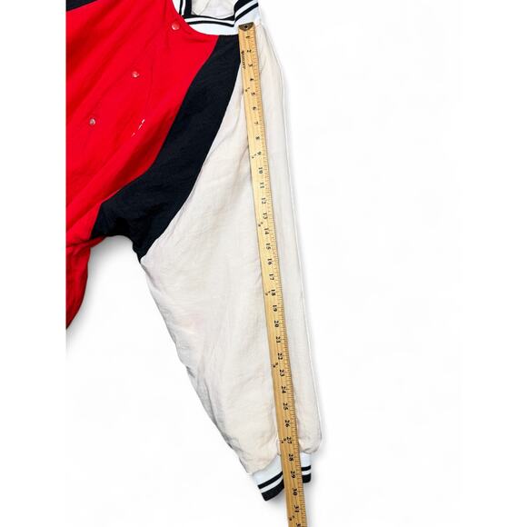 Adidas Project Sport Spectacular Bomber Jacket Red White Size L Vintage 80s - Picture 15 of 16